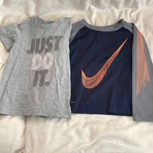 Nike long sleeve and short sleeve shirts